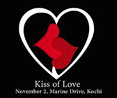 Kiss of Love campaign against moral policing in Kerala